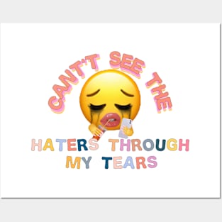 cant see the haters through my tears Posters and Art